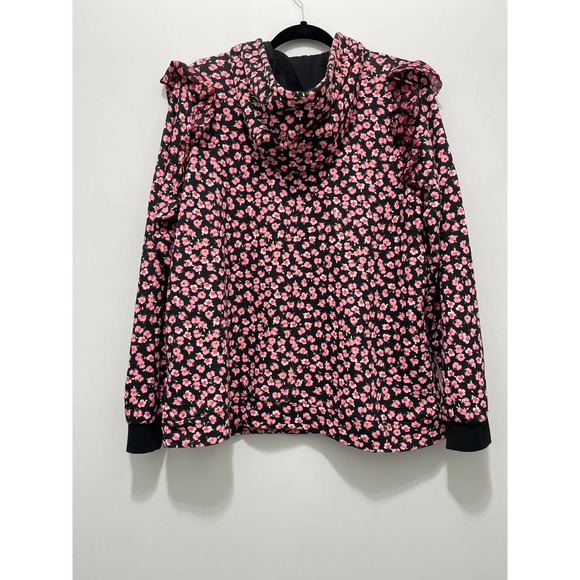 NWT Women's Floral Print Ruffle Hooded Sweatshirt  by Sandy Liang - Picture 8 of 8